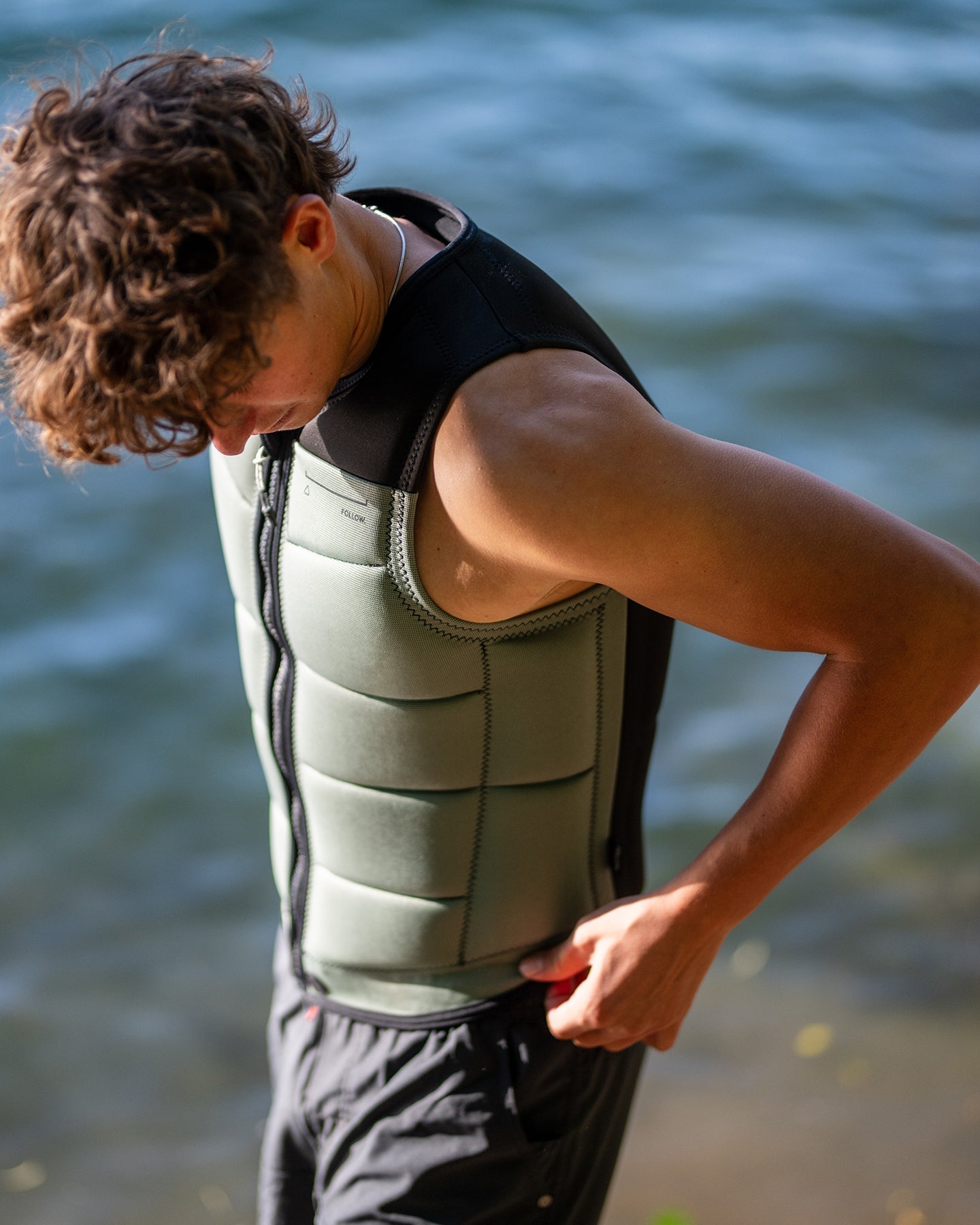 Follow Section Mens Impact Vest - Black/Petina Lifestyle 5