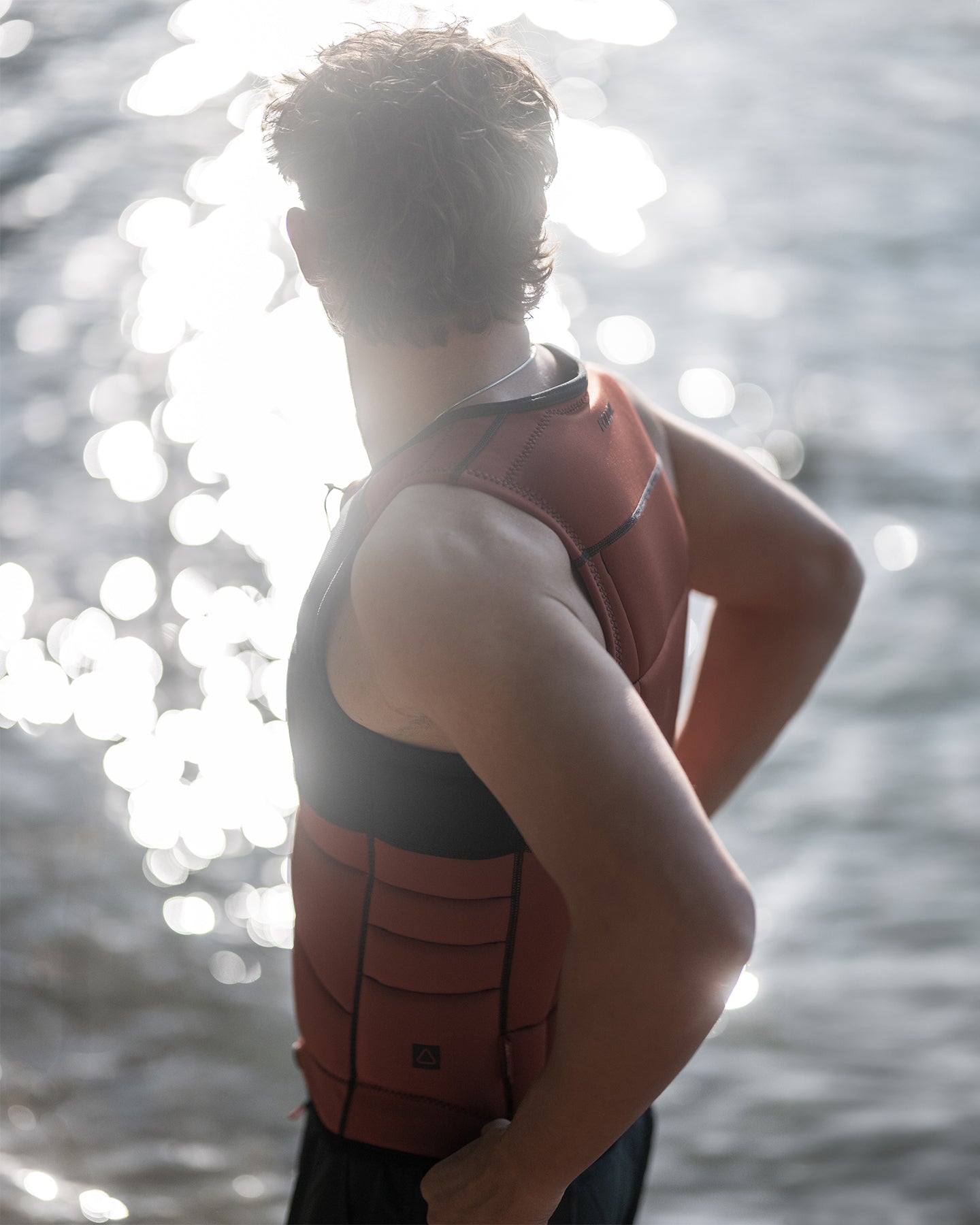 Follow Gratis Mens Impact Vest - Rust Lifestyle 3