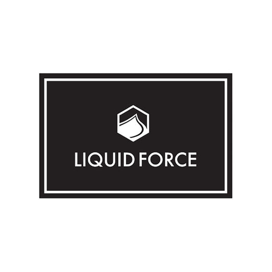 Hex Rubber Floor Mat features LIQUID FORCE logo and abstract icon in a black frame, ideal for banners.